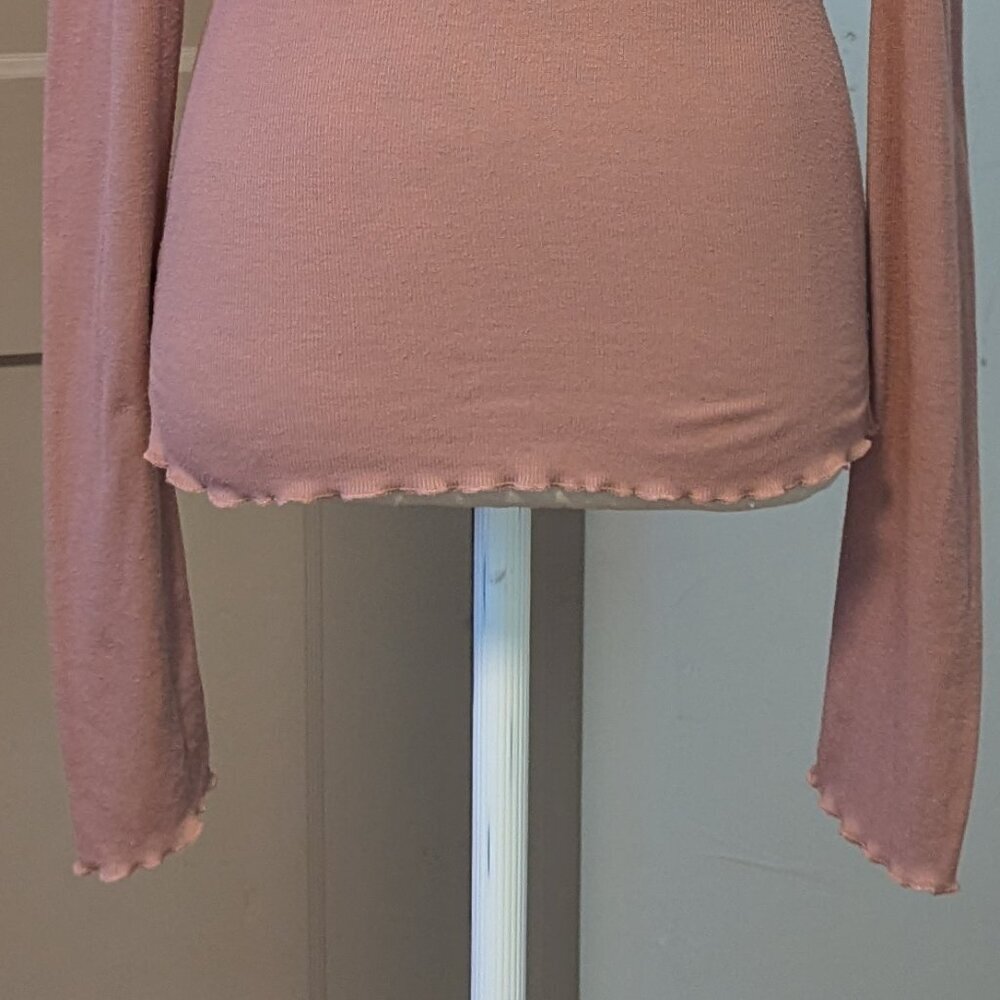Free People Long Sleeve Top in Dusty Pink - Picture 6 of 6